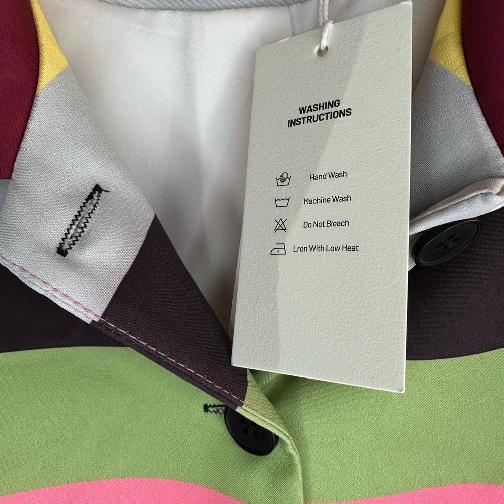 Colorful Striped Blazer by Oshoplive - Picture 4 of 10